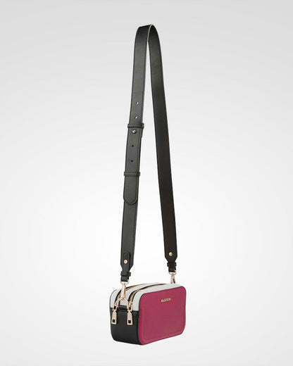 Maddie Double Zip Camera Crossbody Bag + Monogram Bag Strap-PEROZ Accessories