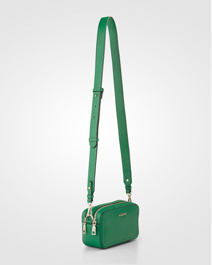 Maddie Double Zip Camera Crossbody Bag + Monogram Stripe Bag Strap-Handbags-PEROZ Accessories