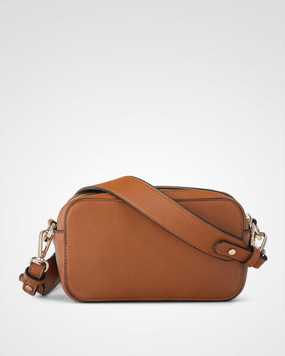 Maddie Double Zip Camera Crossbody Bag + Aztec Bag Strap-PEROZ Accessories