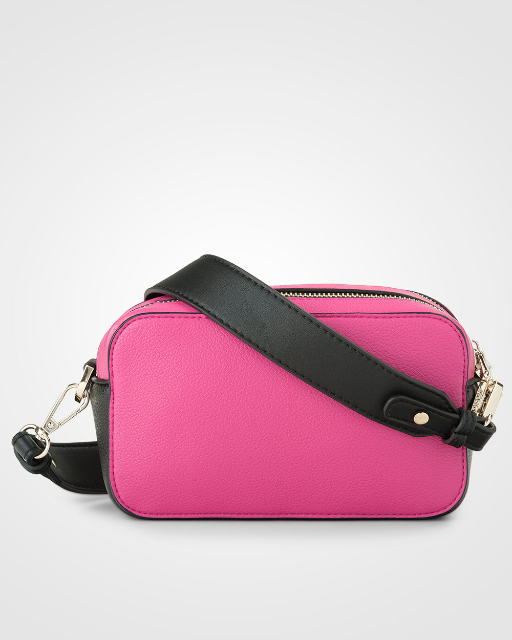 Maddie Double Zip Camera Crossbody Bag + Monogram Bag Strap-Handbags-PEROZ Accessories