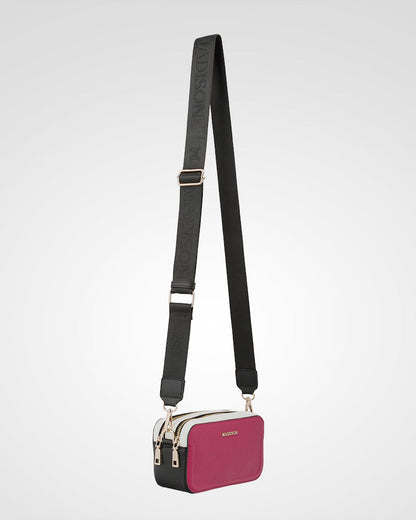 Maddie Double Zip Camera Crossbody Bag + Monogram Bag Strap-PEROZ Accessories