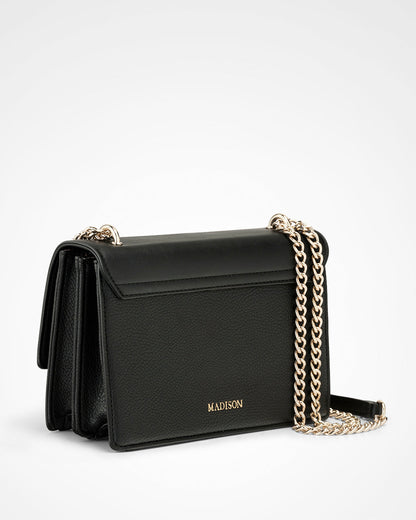 Diana Fold Over Chain Strap Shoulder Bag-PEROZ Accessories