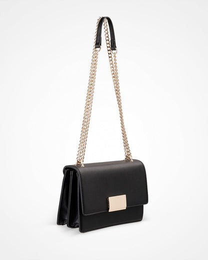 Diana Fold Over Chain Strap Shoulder Bag-PEROZ Accessories