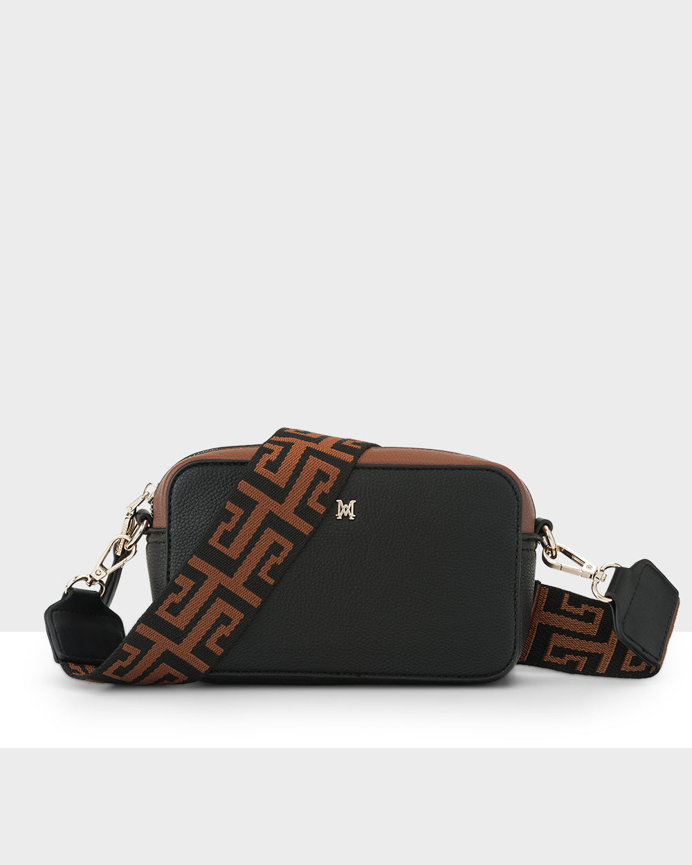 Madison Rima Boxy Small Camera Bag With Graphic Strap-Handbags-PEROZ Accessories