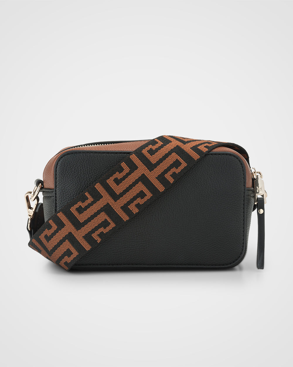 Madison Rima Boxy Small Camera Bag With Graphic Strap-Handbags-PEROZ Accessories