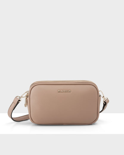 Odette Double Zip Slimline Camera Crossbody Bag-PEROZ Accessories