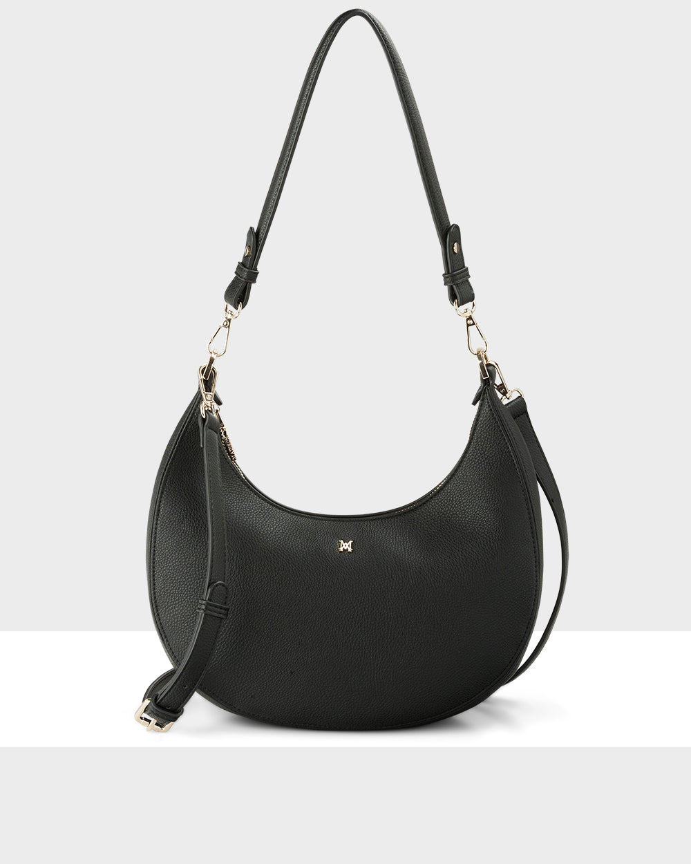 Pia Crescent Shoulder Bag With Crossbody Strap + Graphic Bag Strap-PEROZ Accessories