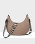 Pia Crescent Shoulder Bag With Crossbody Strap + Zebra Pattern Strap-PEROZ Accessories