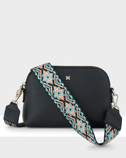 Sophie Curve Top Crossbody Bag + Aztec Bag Strap-Handbags-PEROZ Accessories
