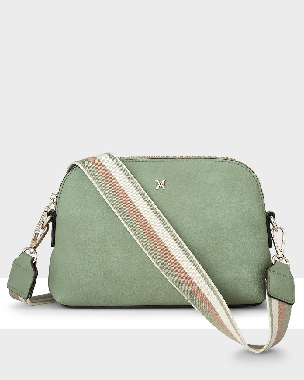 Sophie Curve Top Crossbody Bag + Stripe Bag Strap-Handbags-PEROZ Accessories