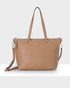 Vivian Medium Zip Top Tote With Crossbody Strap-Handbags-PEROZ Accessories