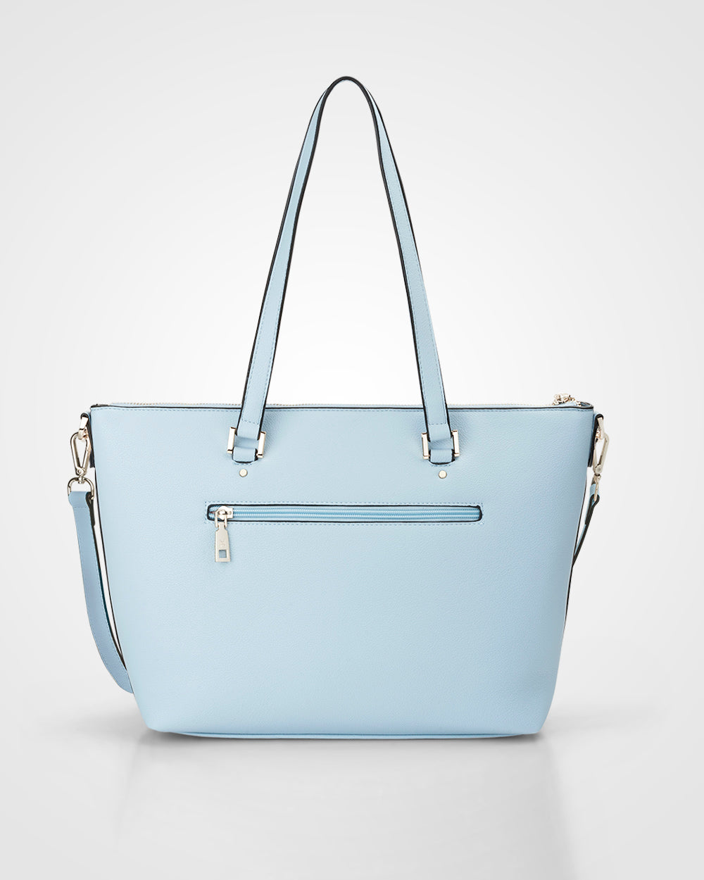 Vivian Medium Zip Top Tote With Crossbody Strap-Handbags-PEROZ Accessories