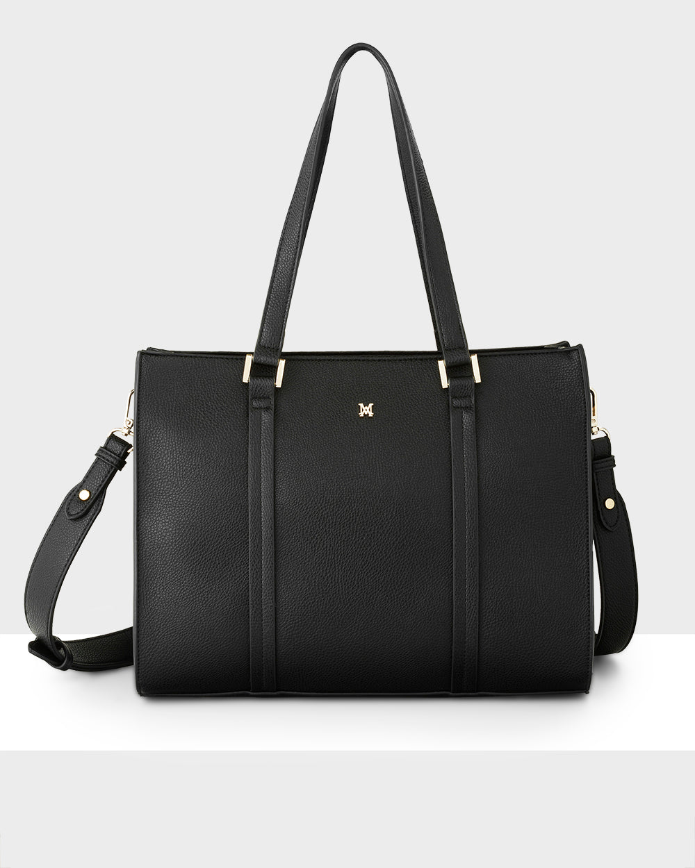 Riley Zip Top Tote + Stripe Bag Strap-Handbags-PEROZ Accessories