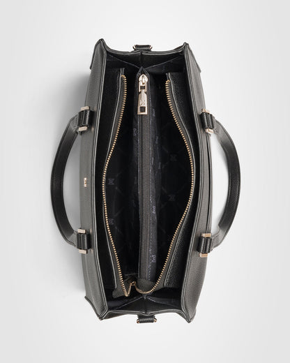 Riley Zip Top Tote + Stripe Bag Strap-Handbags-PEROZ Accessories