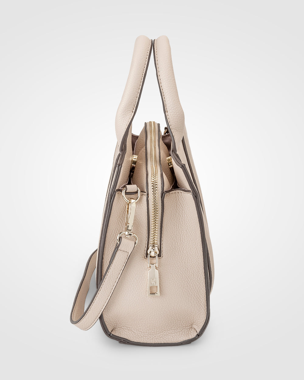 Nova Small Grab Tote With Metallic Stripe Strap-Handbags-PEROZ Accessories