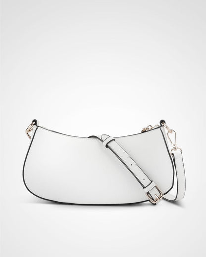 Alina Small Zip Top Shoulder Bag With Crossbody Strap-Handbags-PEROZ Accessories