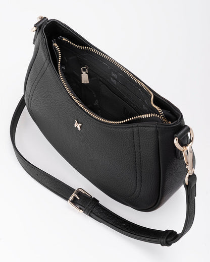 Simone Crescent Zip Top Small Crossbody Bag + Aztec Bag Strap-Handbags-PEROZ Accessories