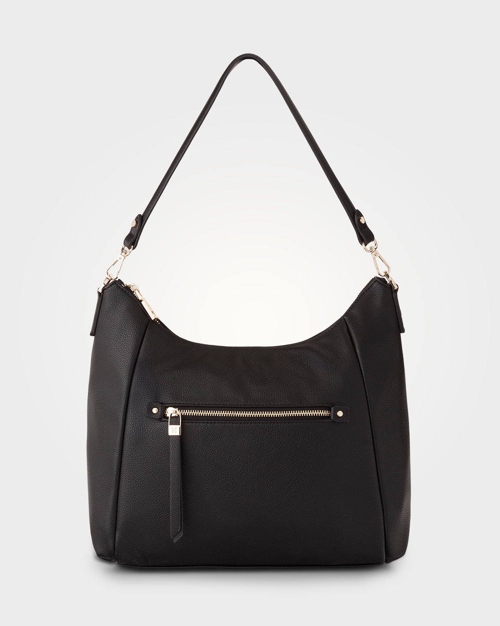 Raquel Soft Large Zip Pocket Hobo Shoulder Bag-Handbags-PEROZ Accessories