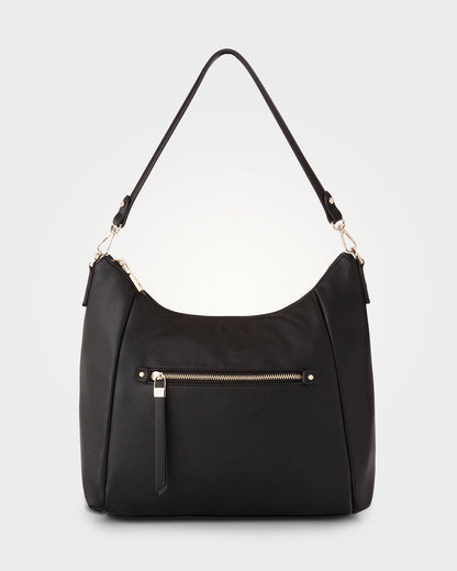 Raquel Soft Large Zip Pocket Hobo Shoulder Bag-Handbags-PEROZ Accessories