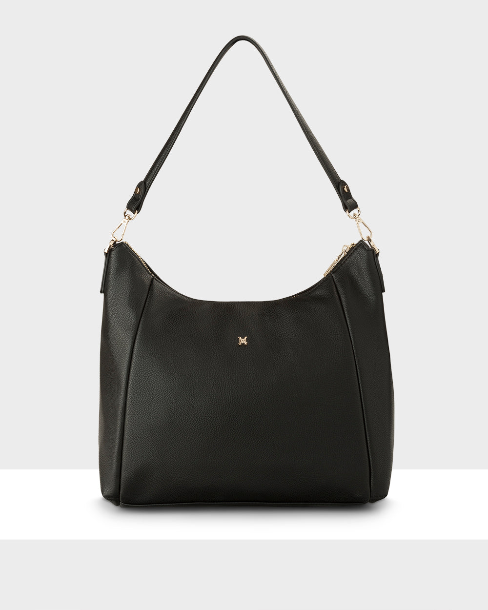 Raquel Soft Large Zip Pocket Hobo Shoulder Bag-Handbags-PEROZ Accessories