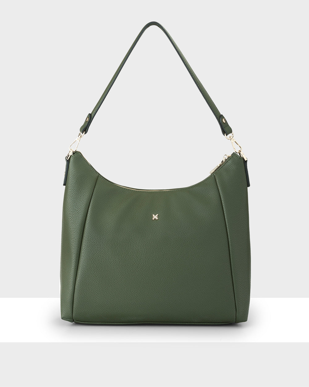 Raquel Soft Large Zip Pocket Hobo Shoulder Bag-Handbags-PEROZ Accessories