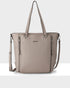 Amelia Large Zip Detail Tote With Crossbody Strap-Handbags-PEROZ Accessories
