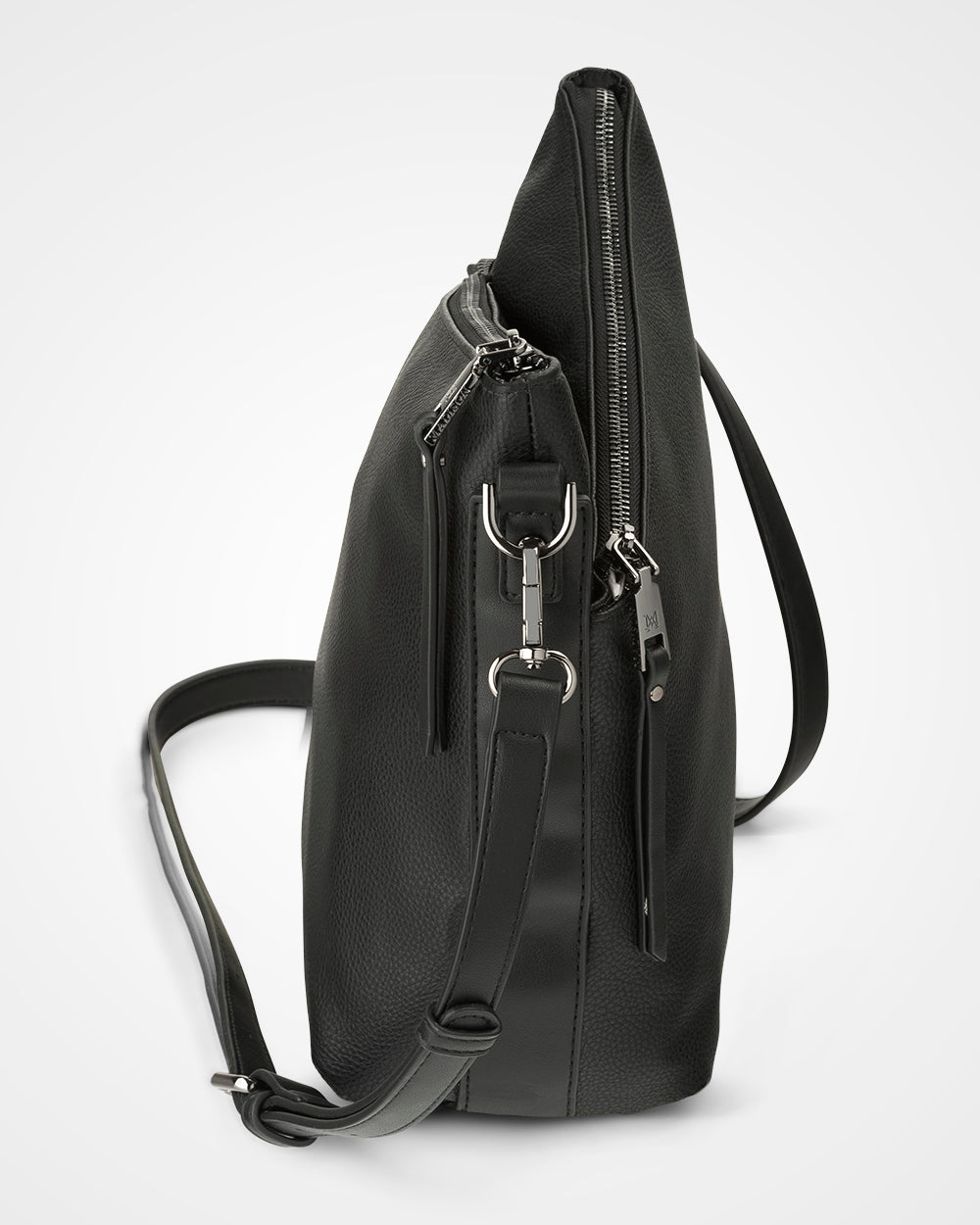 Maya Medium Double Zip Sling Crossbody Bag-Handbags-PEROZ Accessories