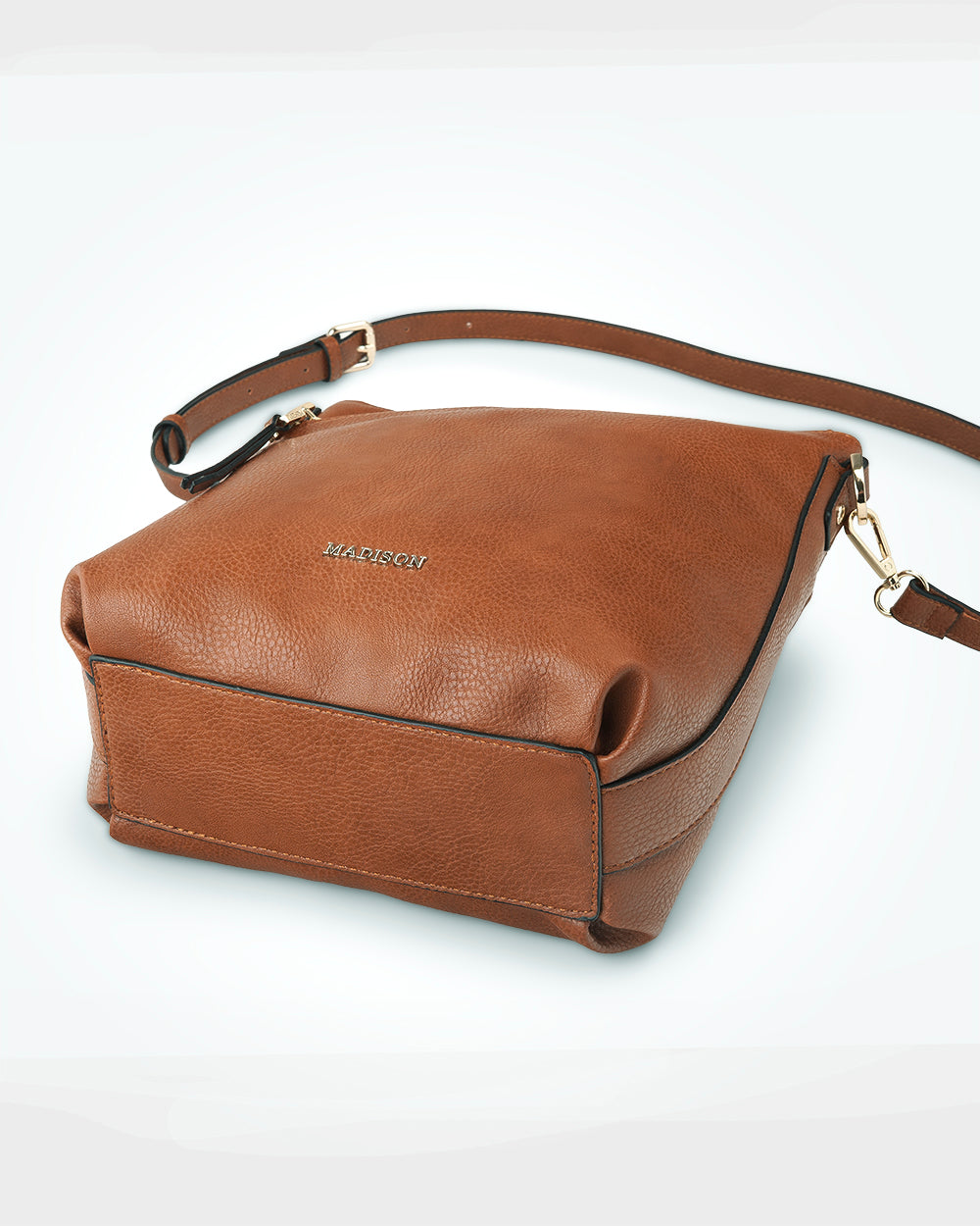 Maya Medium Double Zip Sling Crossbody Bag-Handbags-PEROZ Accessories