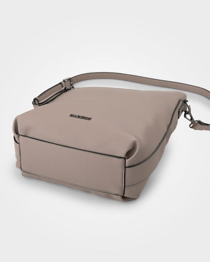 Maya Medium Double Zip Sling Crossbody Bag-Handbags-PEROZ Accessories