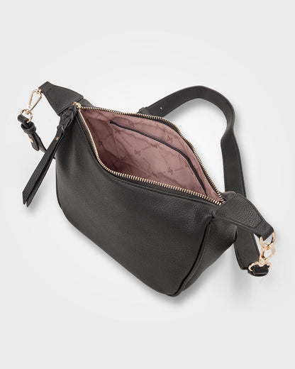 Ella Zip Top Crossbody Bag With Plait Zip Puller Detail-Handbags-PEROZ Accessories