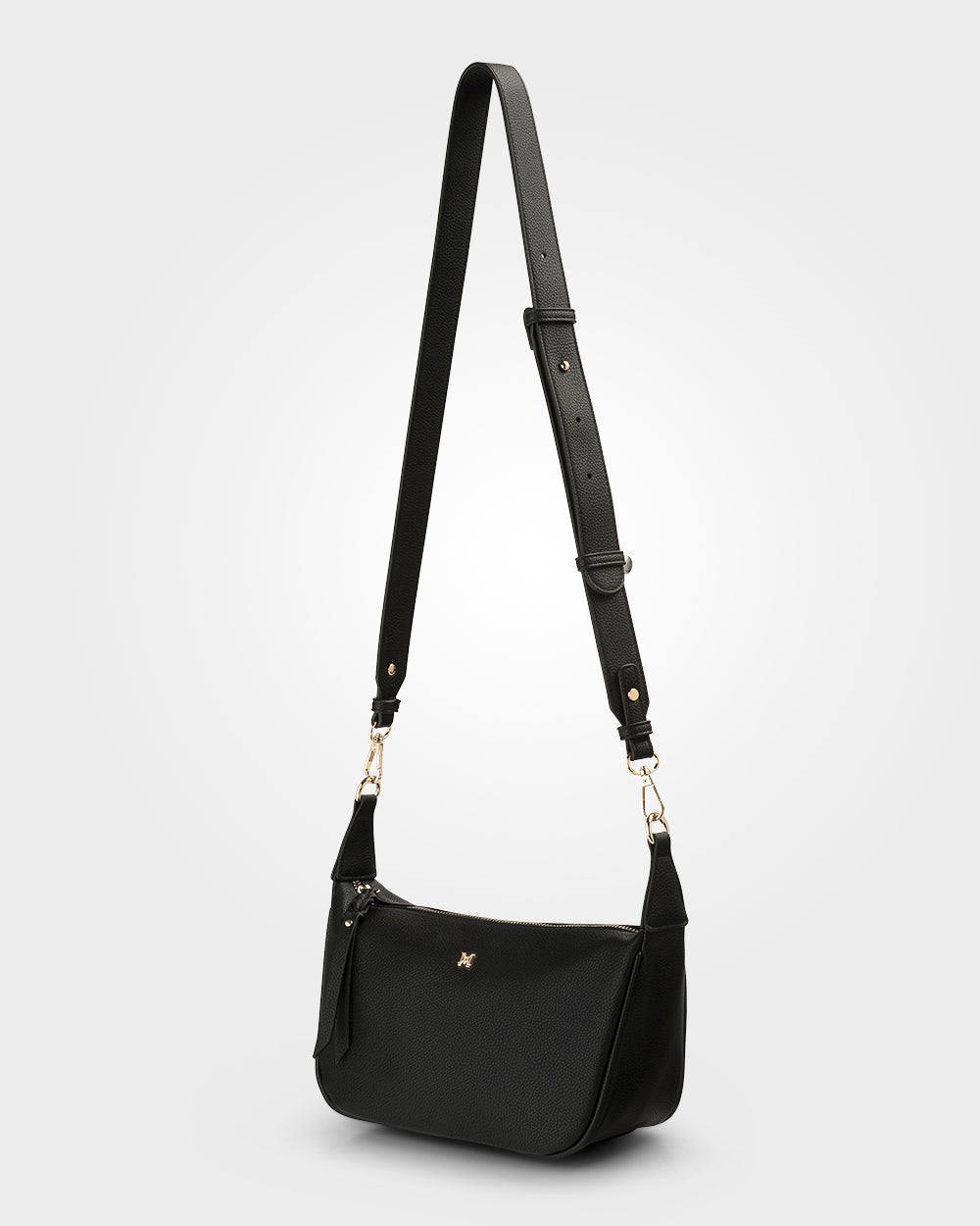 Ella Zip Top Crossbody Bag With Plait Zip Puller Detail-Handbags-PEROZ Accessories