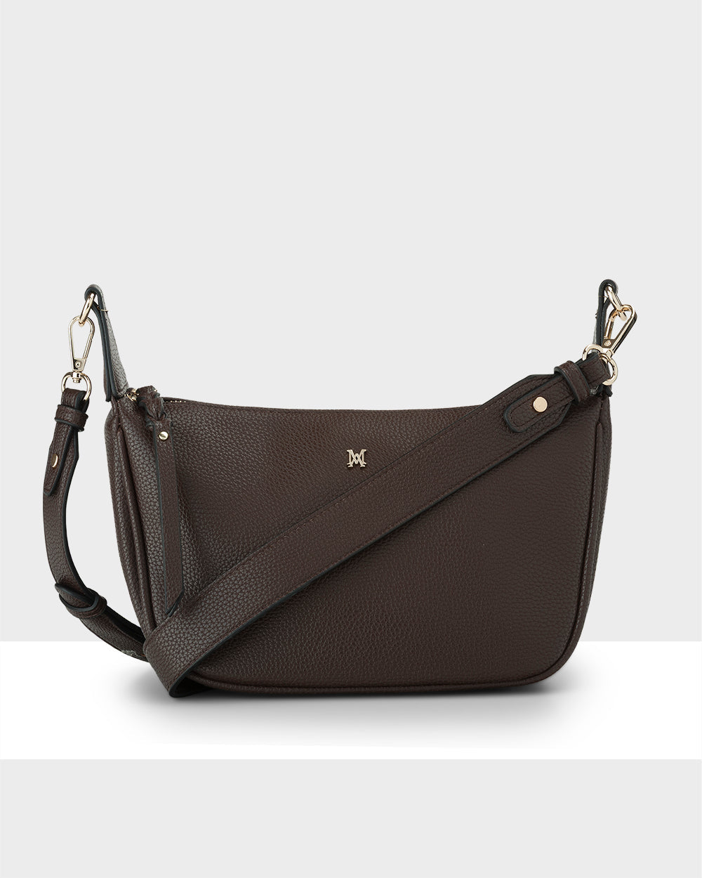 Ella Zip Top Crossbody Bag With Plait Zip Puller Detail-Handbags-PEROZ Accessories