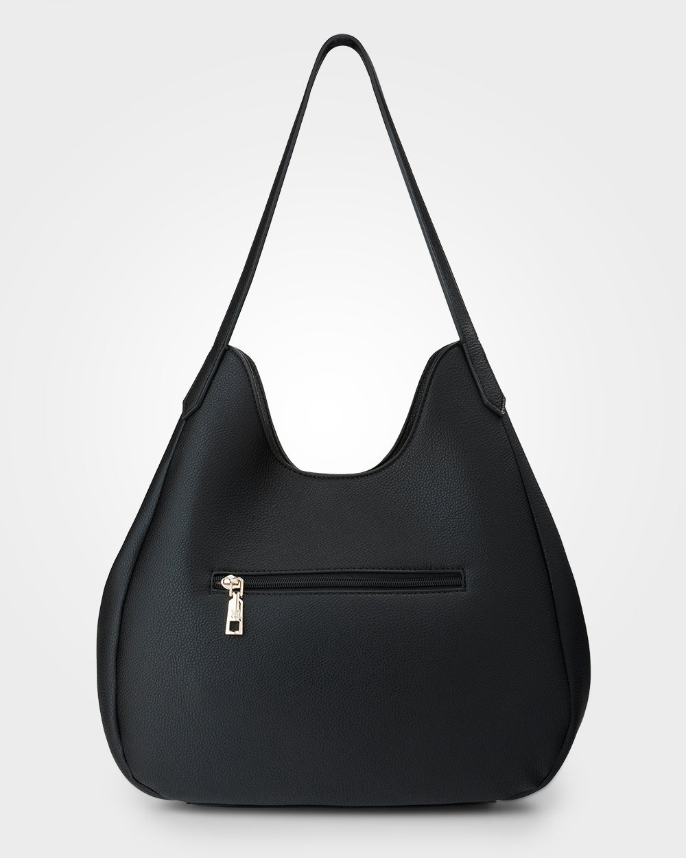 Angela Large 3 Compartment Hobo Soft Shoulder Bag-Handbags-PEROZ Accessories