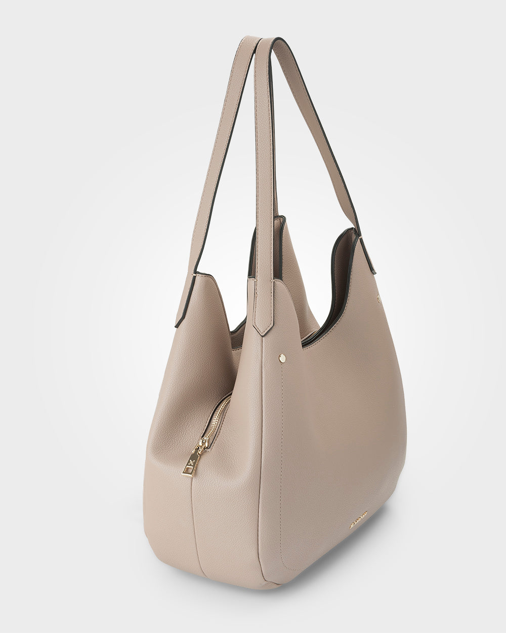 Angela Large 3 Compartment Scoop Hobo Soft Shoulder Bag-Handbags-PEROZ Accessories