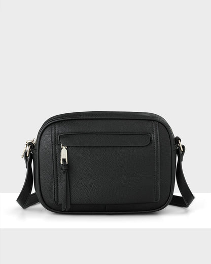 Roxanne Small Camera Crossbody Bag With Front Zip Pocket-Handbags-PEROZ Accessories