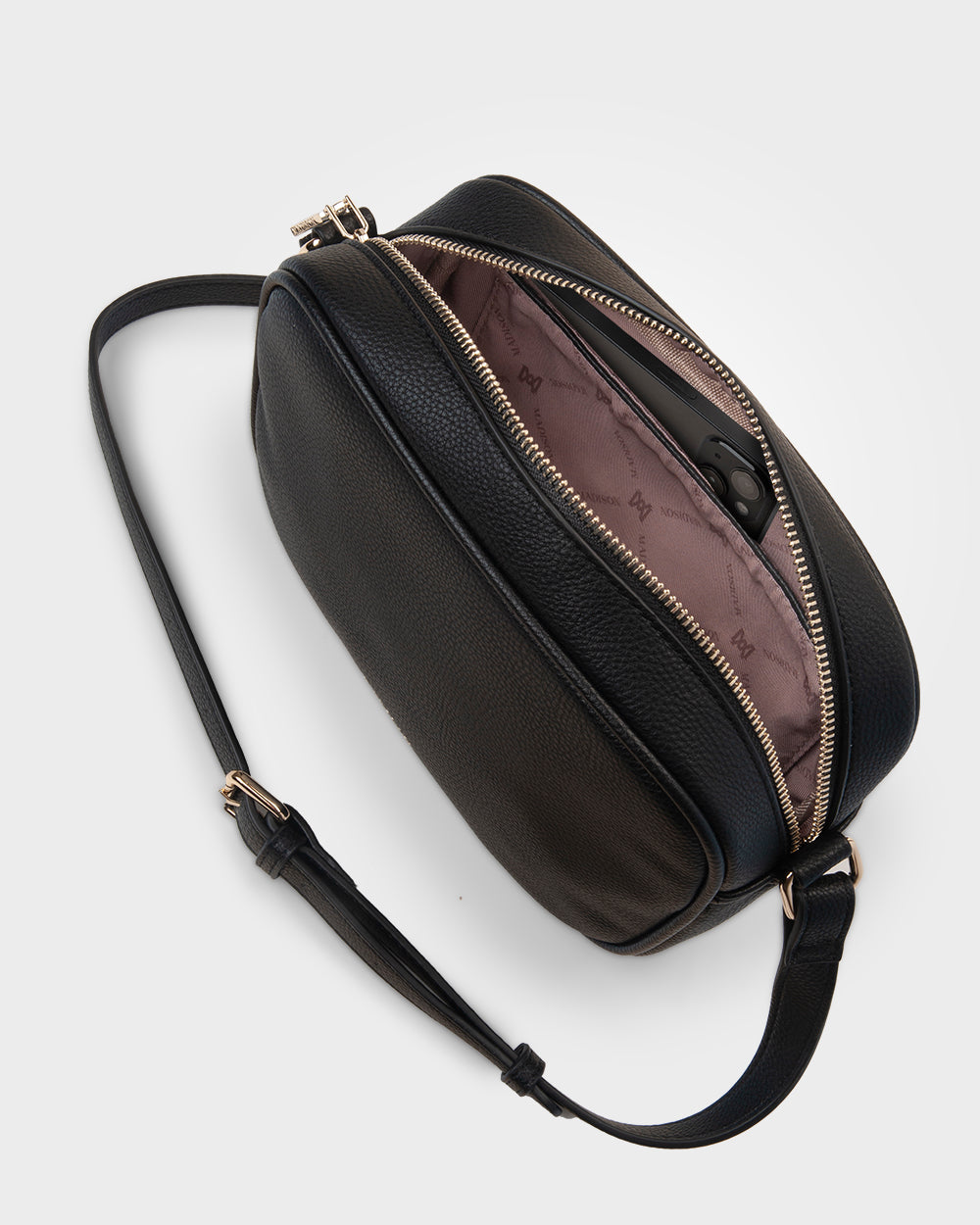 Roxanne Small Camera Crossbody Bag With Front Zip Pocket-Handbags-PEROZ Accessories