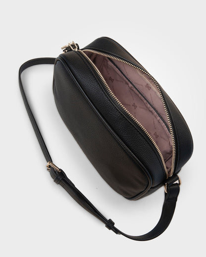 Roxanne Small Camera Crossbody Bag With Front Zip Pocket-Handbags-PEROZ Accessories