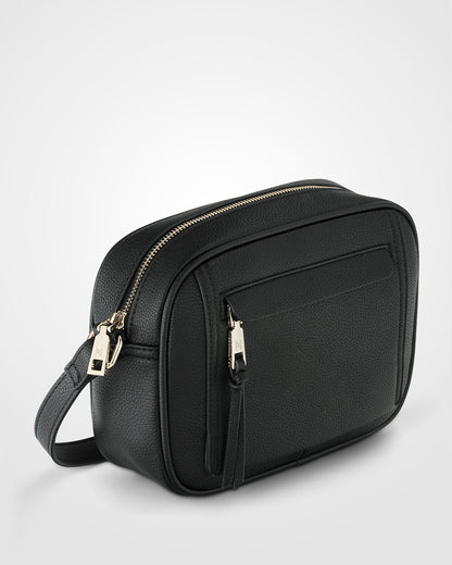 Roxanne Small Camera Crossbody Bag With Front Zip Pocket-Handbags-PEROZ Accessories