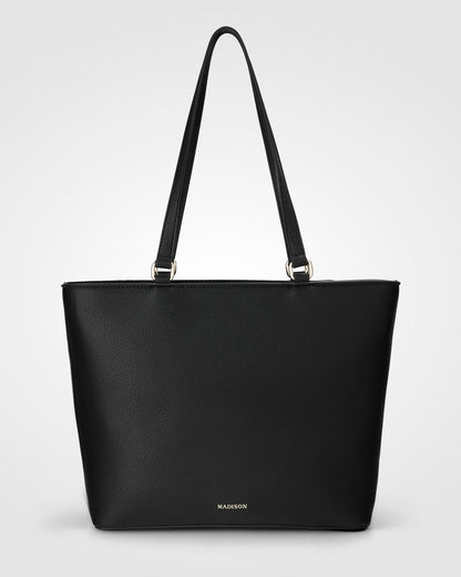 Roxanne Medium Tote With Front Zip Pocket-Handbags-PEROZ Accessories