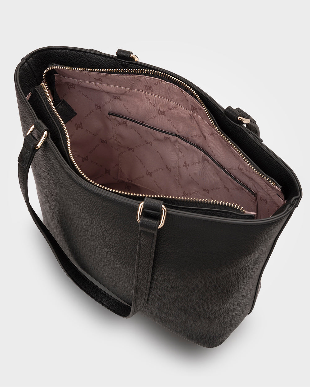 Roxanne Medium Tote With Front Zip Pocket-Handbags-PEROZ Accessories