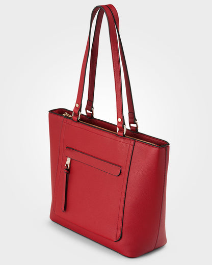 Roxanne Medium Tote With Front Zip Pocket-PEROZ Accessories