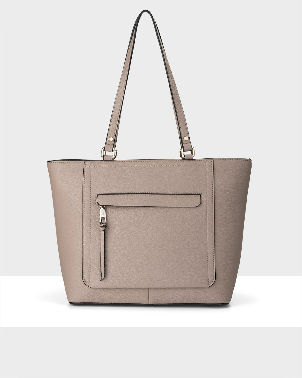 Roxanne Medium Tote With Front Zip Pocket-Handbags-PEROZ Accessories