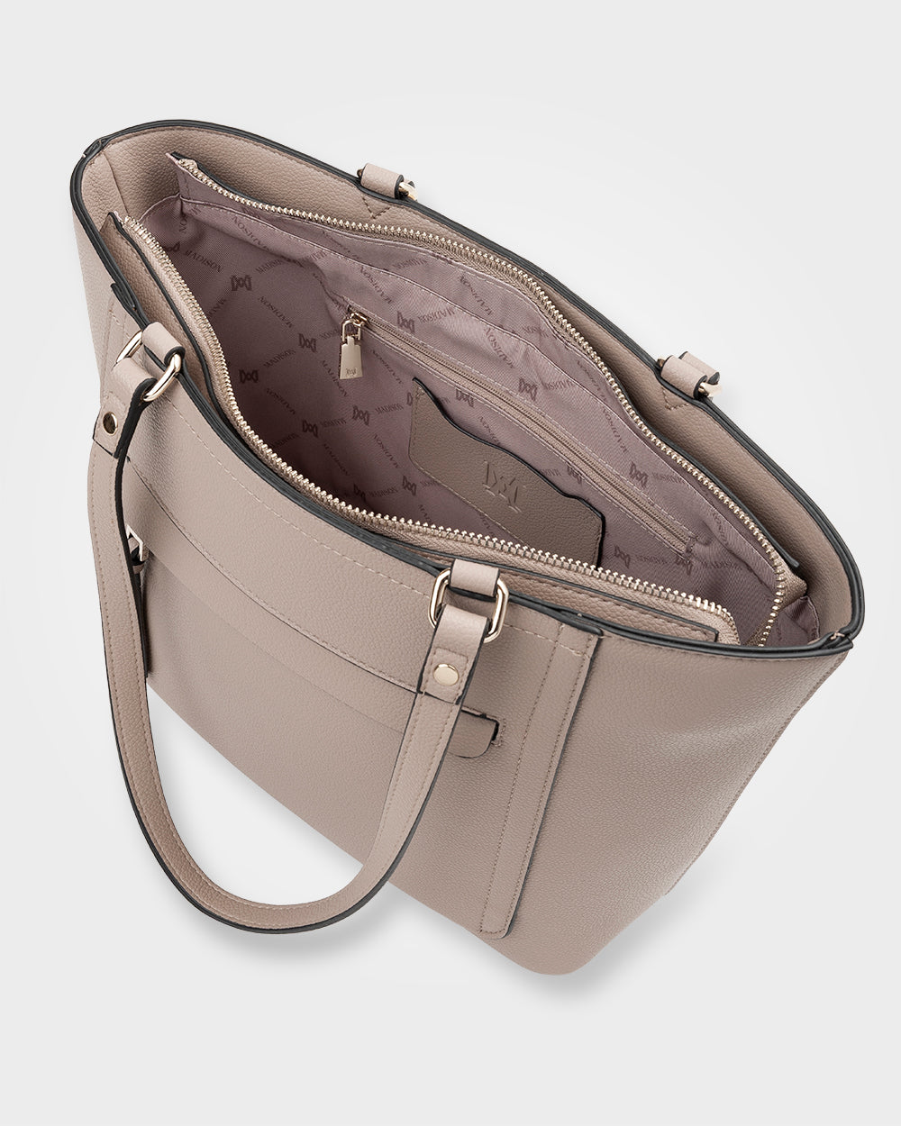 Roxanne Medium Tote With Front Zip Pocket-Handbags-PEROZ Accessories