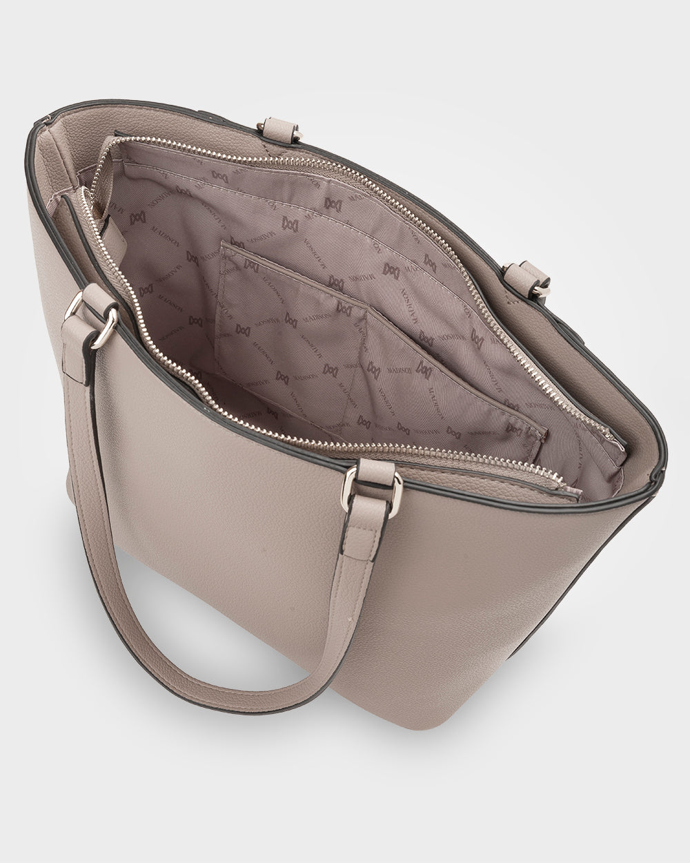 Roxanne Medium Tote With Front Zip Pocket-Handbags-PEROZ Accessories