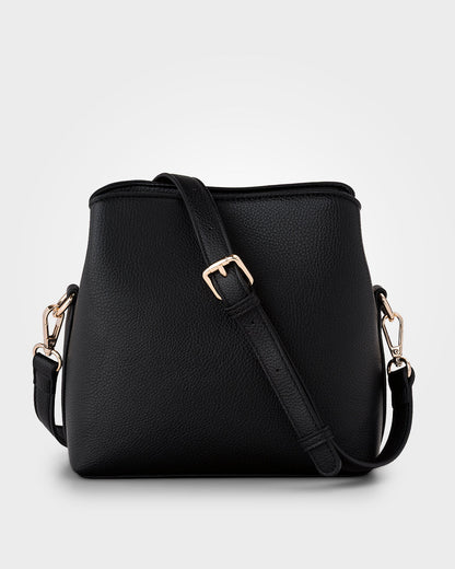 Danni Small 3 Compartment Bucket Crossbody Bag-Handbags-PEROZ Accessories