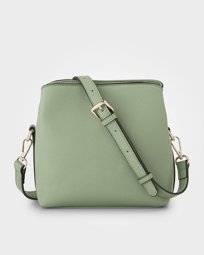 Danni Small 3 Compartment Bucket Crossbody Bag-Handbags-PEROZ Accessories