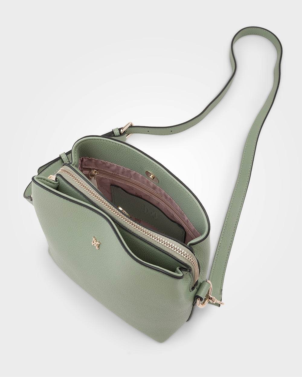 Danni Small 3 Compartment Bucket Crossbody Bag-Handbags-PEROZ Accessories