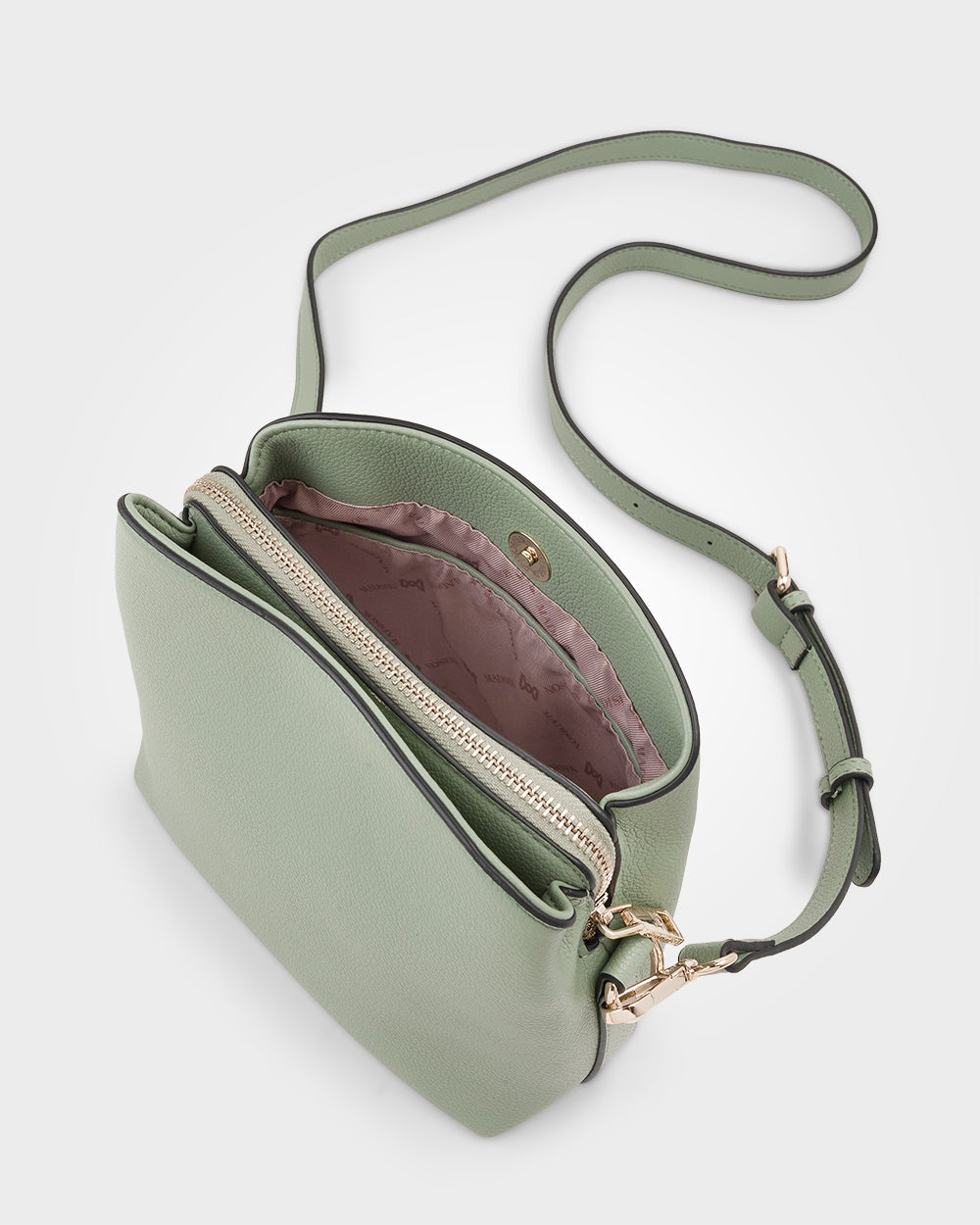 Danni Small 3 Compartment Bucket Crossbody Bag-Handbags-PEROZ Accessories