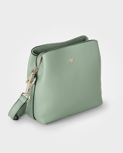 Danni Small 3 Compartment Bucket Crossbody Bag-Handbags-PEROZ Accessories