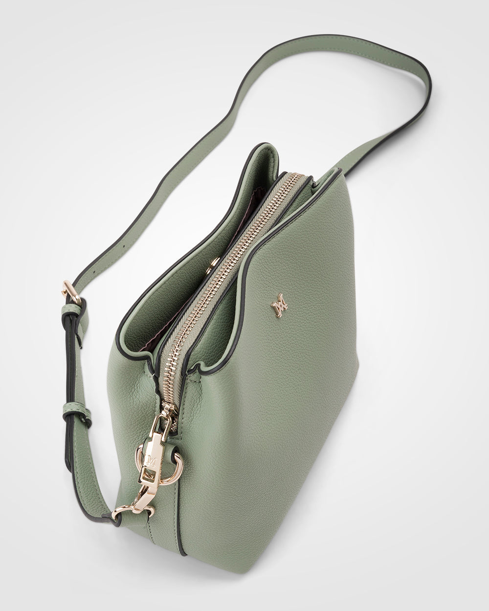 Danni Small 3 Compartment Bucket Crossbody Bag-Handbags-PEROZ Accessories